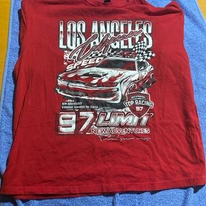 LOS ANGELES RACE CAR RED SHIRT